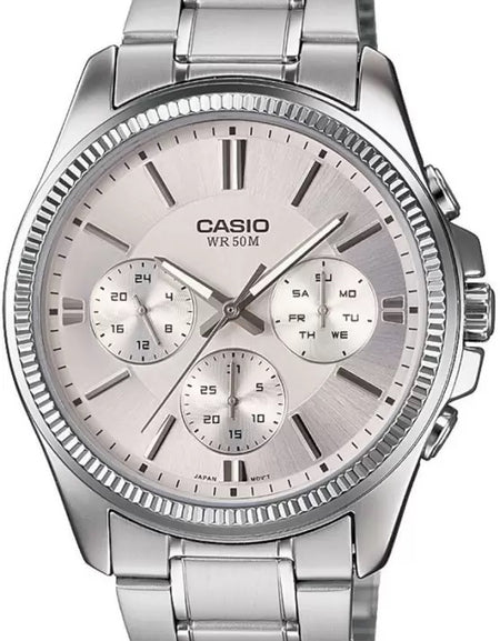 CASIO Mod. DAY DATE MULTIFUNCTION - SILVER-0