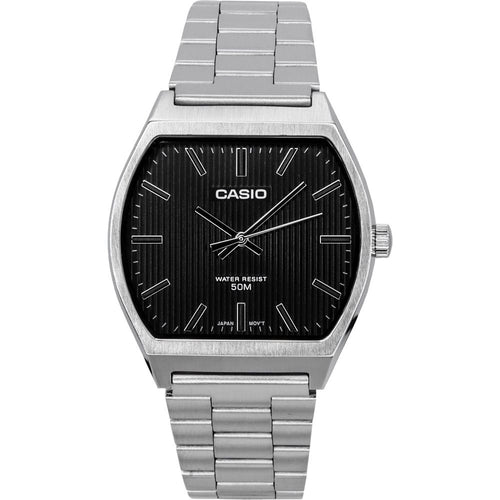 Load image into Gallery viewer, Casio Standard Analog Stainless Steel Black Dial Quartz MTP-B140D-1A Men&#39;s Watch - Timeless Elegance
