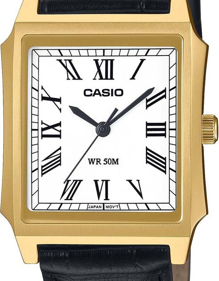 CASIO COLLECTION Mod. TANK - GOLD, LEATHER-0