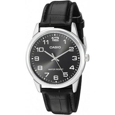 CASIO COLLECTION Mod. ONLY TIME. LEATHER - BLACK-0