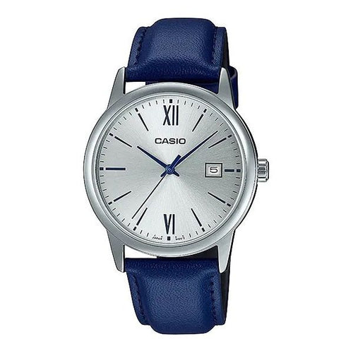 Load image into Gallery viewer, CASIO COLLECTION Mod. DATE GOLD, BLUE LEATHER - SILVER-0
