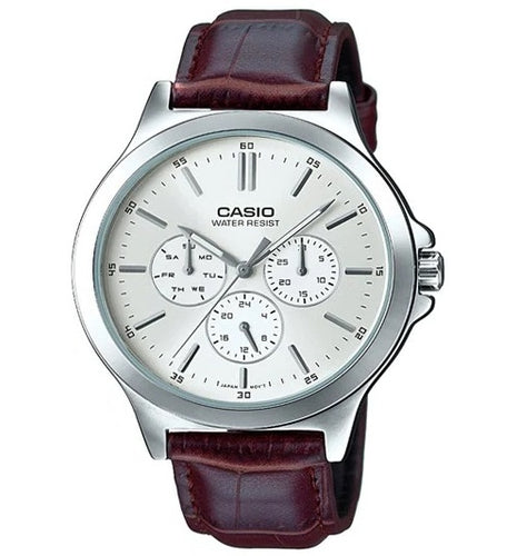 Load image into Gallery viewer, CASIO COLLECTION Mod. MULTIFUNCTION SILVER, Leather-0
