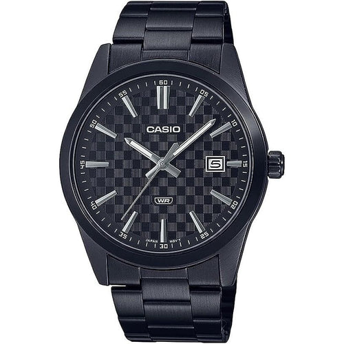Load image into Gallery viewer, CASIO DATE CARBON LOOK DIAL BLACK SERIE- Black-0
