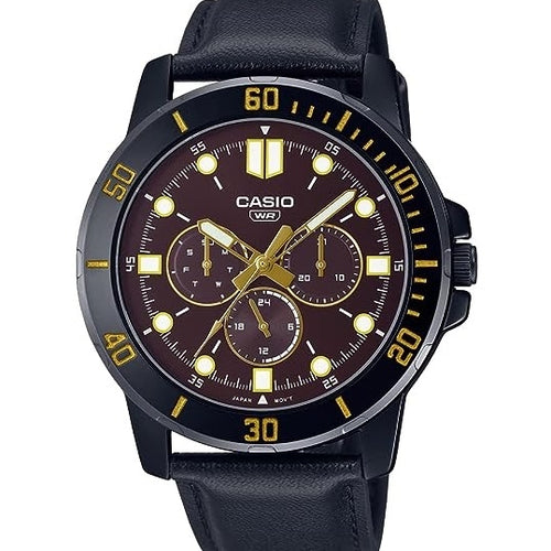 Load image into Gallery viewer, CASIO COLLECTION Mod. DIVER MULTIFUCTION BLACK - BROWN-0
