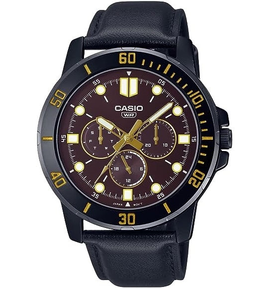 CASIO COLLECTION Mod. DIVER MULTIFUCTION BLACK - BROWN-0