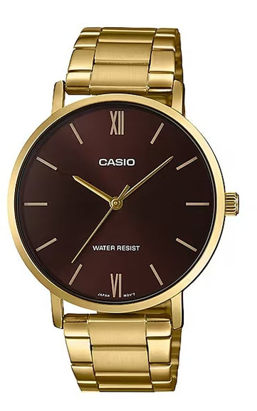 CASIO COLLECTION Mod. MINIMAL GOLD - BROWN-0