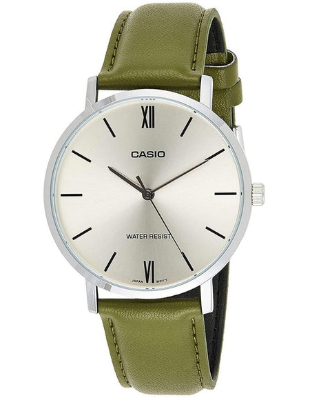 CASIO COLLECTION Mod. MINIMAL, LEATHER - ARGENTEE-0