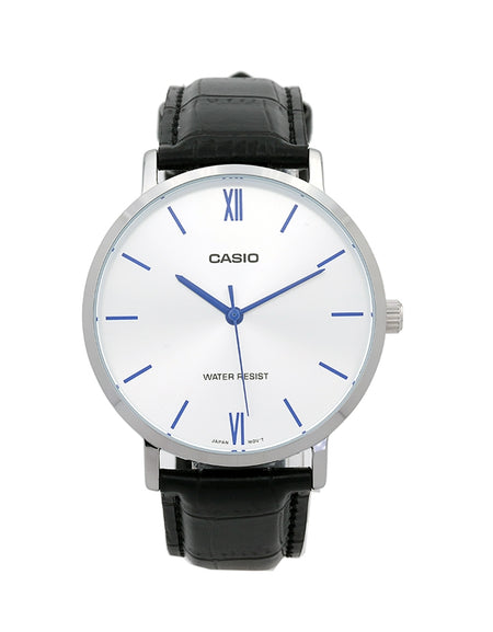 CASIO COLLECTION Mod. MINIMAL, LEATHER - BLACK-0