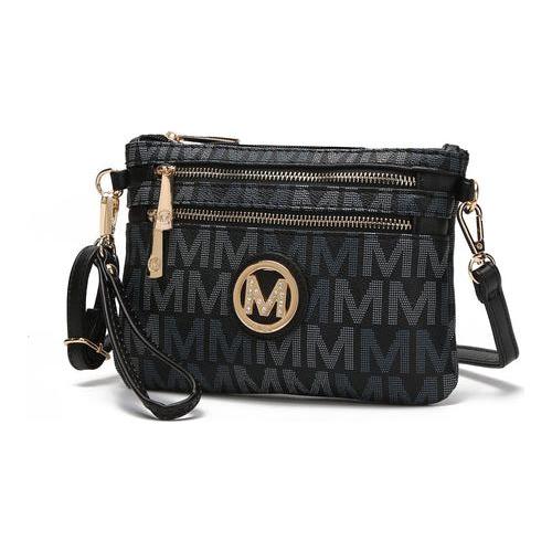 Load image into Gallery viewer, Helen Milan M Signature Crossbody Wristlet - The Epitome of Elegance
