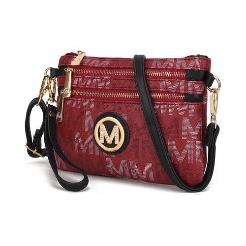 Helen Milan M Signature Crossbody Wristlet