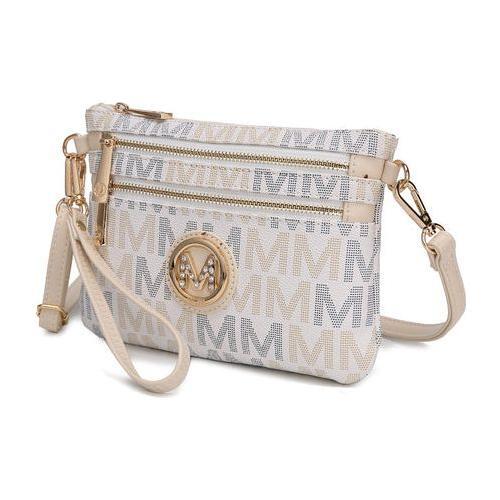 Helen Milan M Signature Crossbody Wristlet