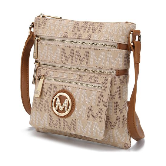 Beatrice M Signature Multi Compartments Crossbody Bag