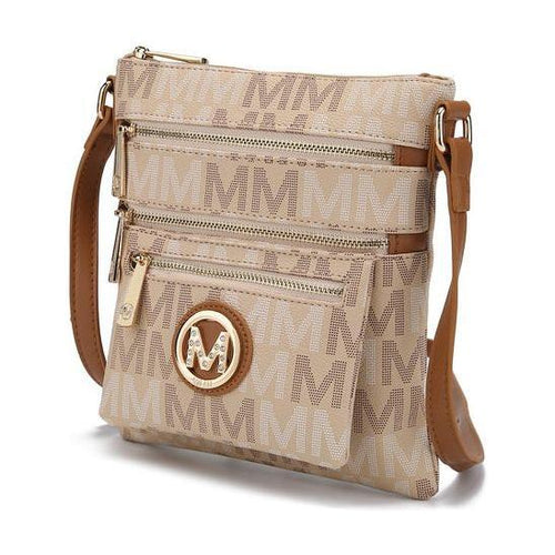 Load image into Gallery viewer, Beatrice M Signature Multi Compartments Crossbody
