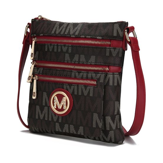 Beatrice M Signature Multi Compartments Crossbody Bag