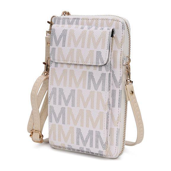 Cossetta Cell Phone Crossbody Wallet Handbag Vegan Leather Women