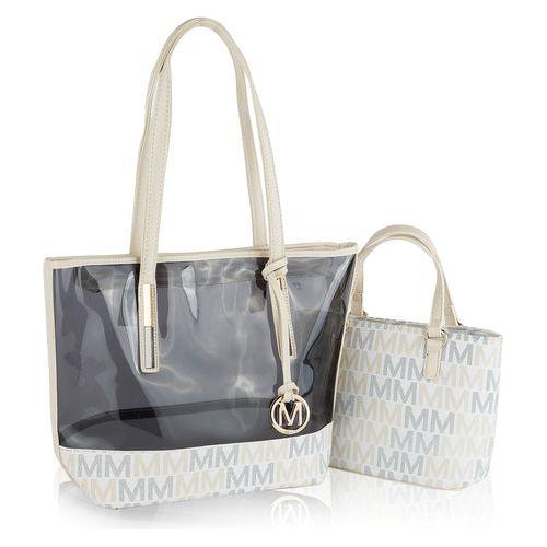 Load image into Gallery viewer, Tayla 2 PC Tote &amp; Mini Handbag Vegan Leather Women
