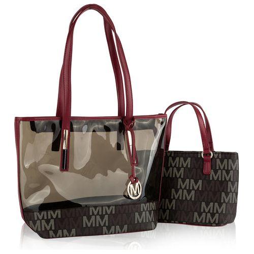 Load image into Gallery viewer, Tayla 2 PC Tote &amp; Mini Handbag Vegan Leather Women
