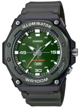 CASIO SPORT Mod. DIVER - ILLUMINATOR WR 100MT - ARMY GREEN-0