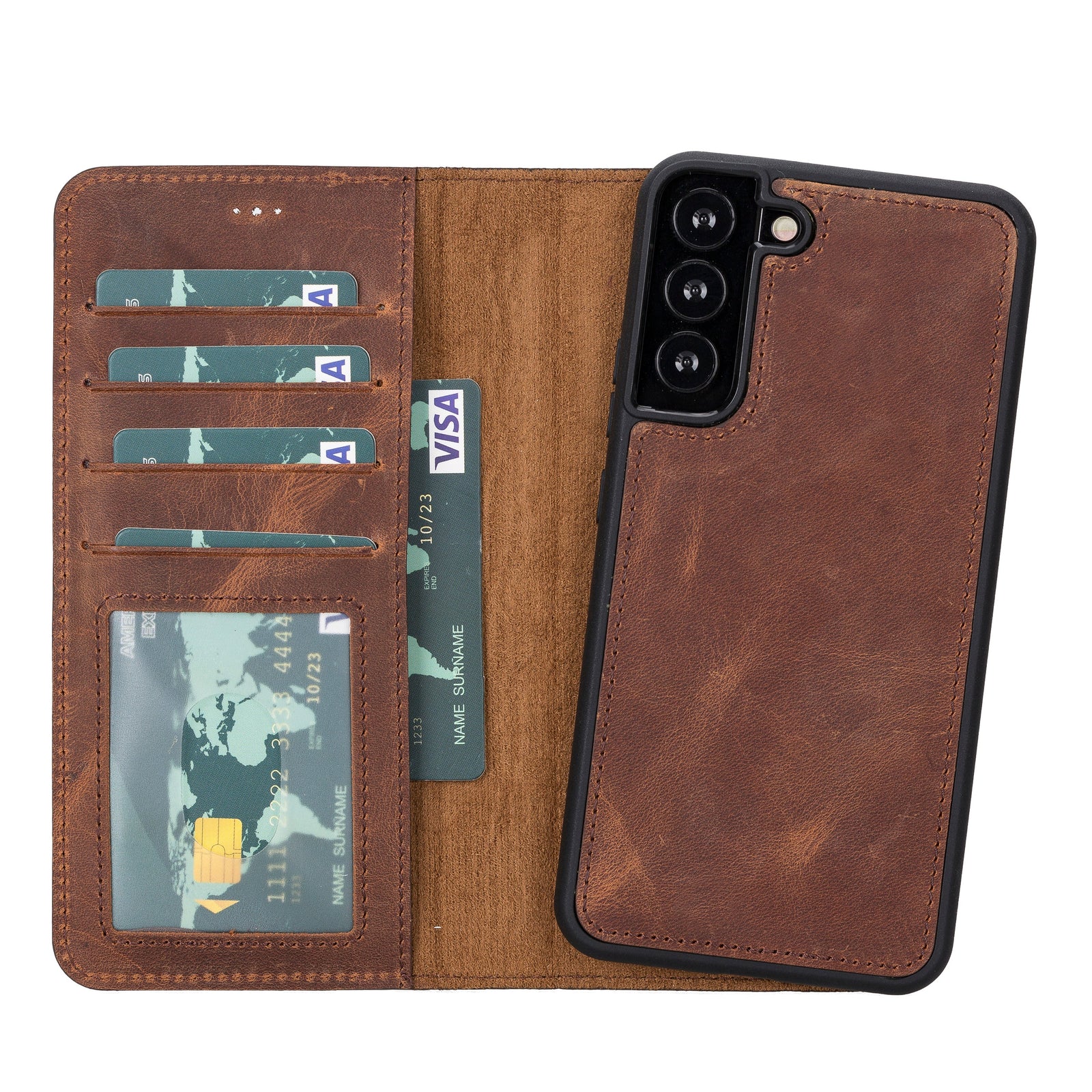 Magic Samsung Galaxy S23 Leather Detachable Wallet Case-0