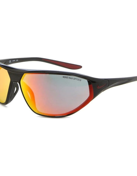 NIKE SUNGLASSES Mod. AERO SWIFT BLACK RED MIRROR - Nike Max Optics lenses-0