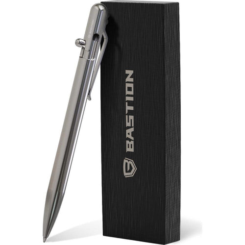 Load image into Gallery viewer, Stainless Steel - SLIM Bolt Action Pen by Bastion®
