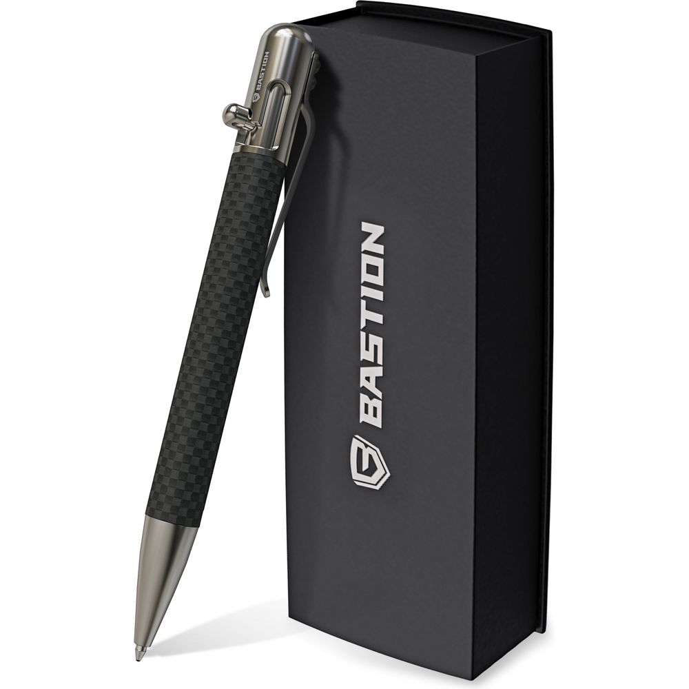 Carbon Fiber and Stainless Steel - Bolt Action Pen by Bastion®