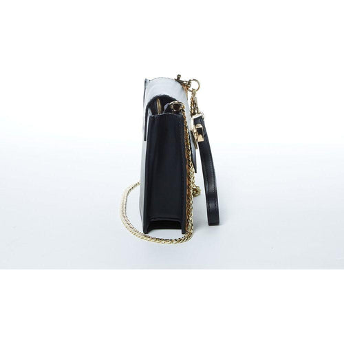 Load image into Gallery viewer, SUSU The Mary Mini Crossbody Bag Black Leopard Leather Wristlet
