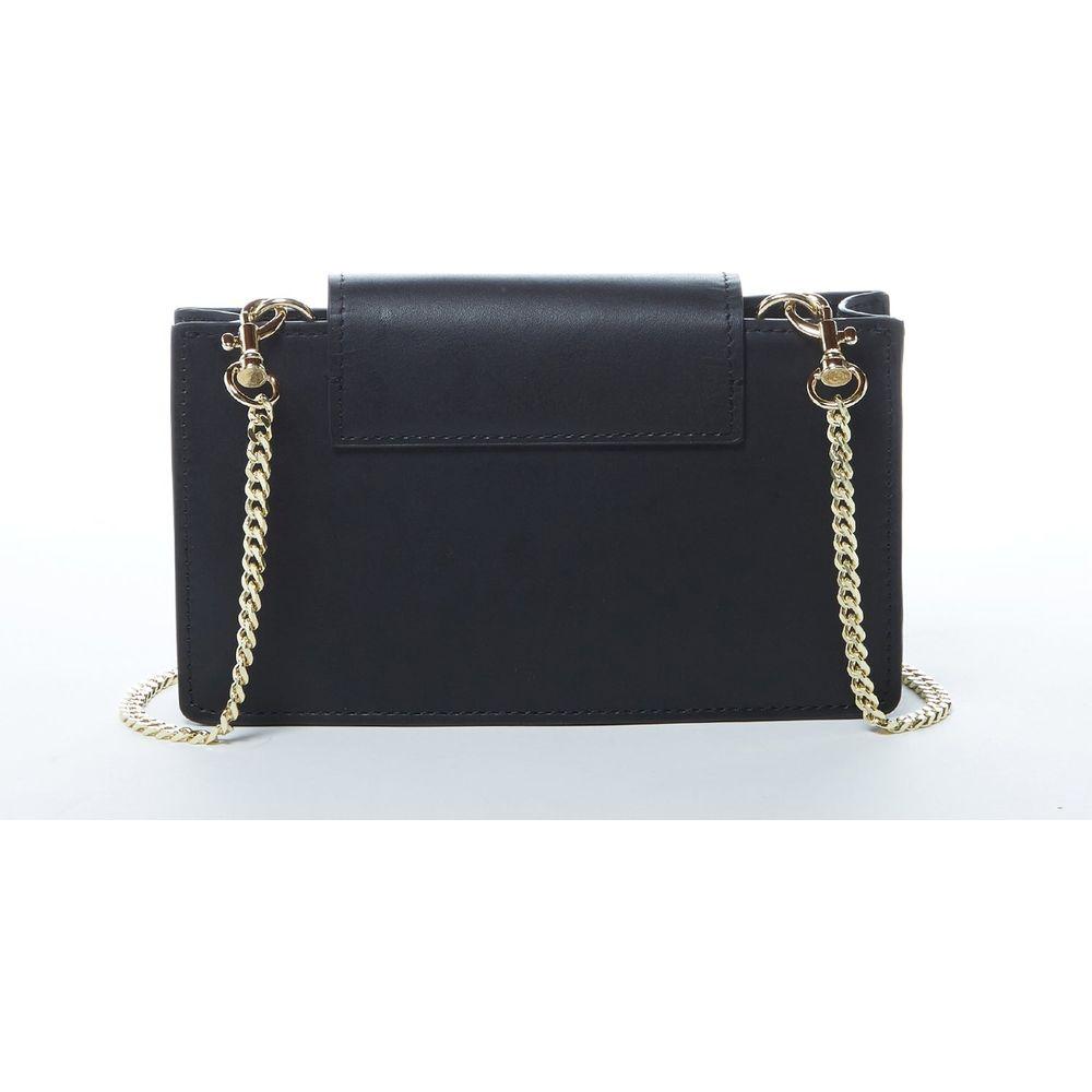 SUSU The Mary Small Crossbody Leather Purse Black Snakeskin Pattern