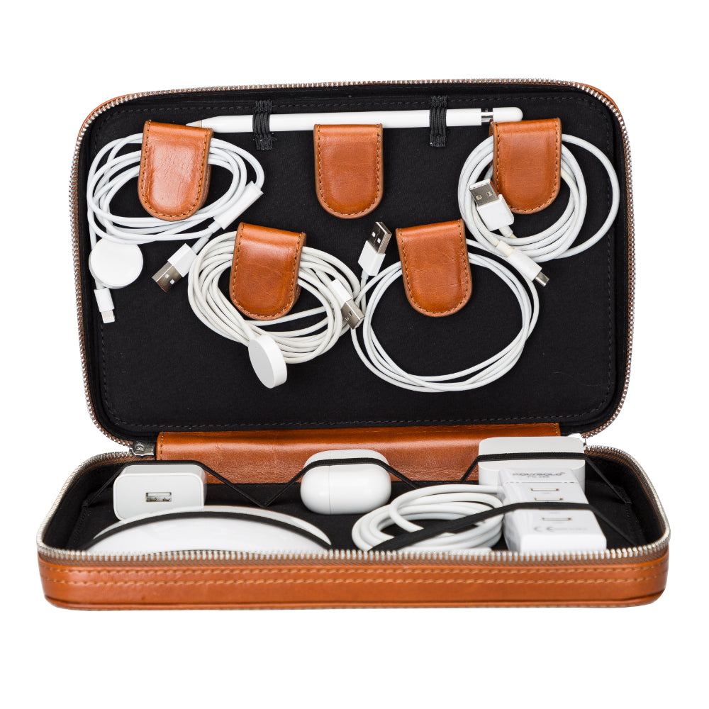 Leather Travel Cable Organizer-6