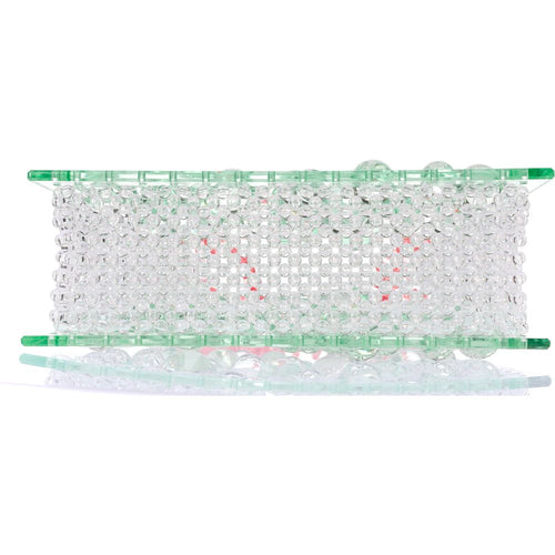 Load image into Gallery viewer, Mint Spider Woven Round Beaded Bag
