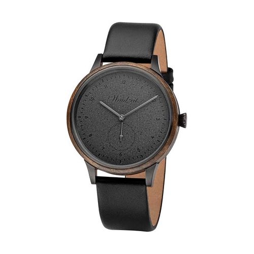 Waidzeit Mystic Black leather strap, Unisex