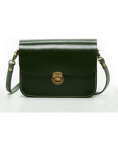 Nanah Dark Green Leather Crossbody Bag: The Epitome of Elegance