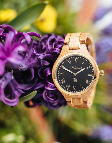 Waidzeit Wine Princess Noir Wine Barrel Lady Watch