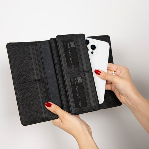Load image into Gallery viewer, Nome Leather Wallet – 16 Card Slots &amp; Phone Holder-0

