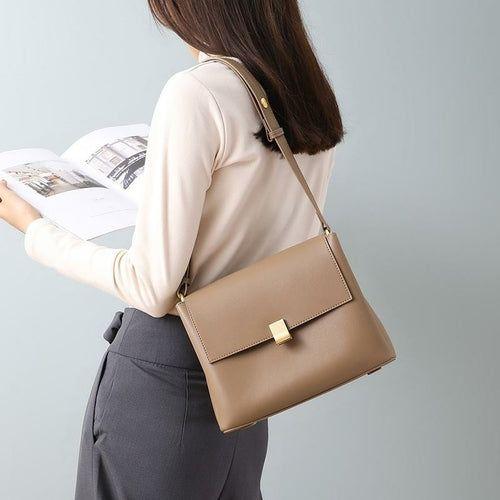 Load image into Gallery viewer, Genuine Leather Hobo Messenger Bag: Luxury Redefined
