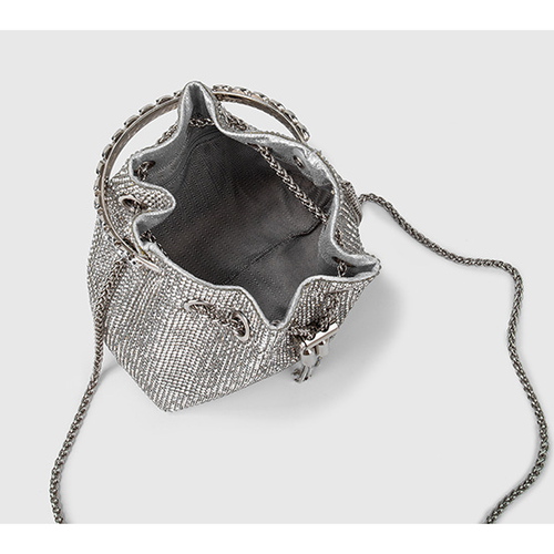 Load image into Gallery viewer, Chic Design Mini Bucket Bag Diamond Sling Purse
