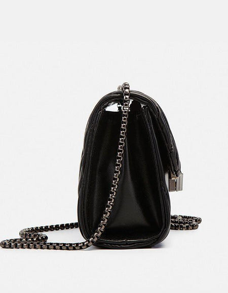 Embroidery Camellia Chain Bag - Exquisite Vegan Leather Crossbody