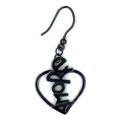 AMBROSINI JEWELS - ORECCHINI ARGENTO 925° cuore finitura brunita lucida-0