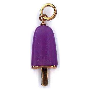 Load image into Gallery viewer, AMBROSINI JEWELS -  PENDENTE ARGENTO 925°  ghiacciolo finitura rosé pietra viola medio (29.5x13 mm)-0
