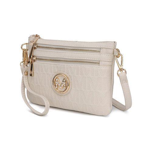 Load image into Gallery viewer, Roonie Milan “M” Signature Crossbody Wristlet

