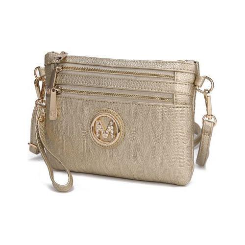 Load image into Gallery viewer, Roonie Milan “M” Signature Crossbody Wristlet
