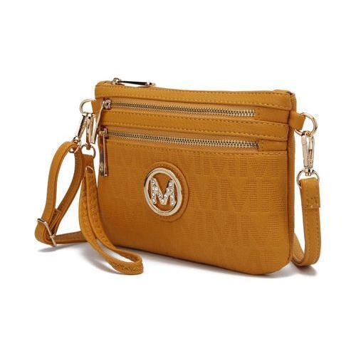 Load image into Gallery viewer, Roonie Milan “M” Signature Crossbody Wristlet
