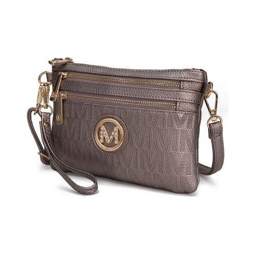 Load image into Gallery viewer, Roonie Milan “M” Signature Crossbody Wristlet
