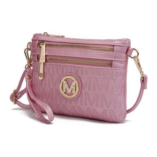 Load image into Gallery viewer, Roonie Milan “M” Signature Crossbody Wristlet
