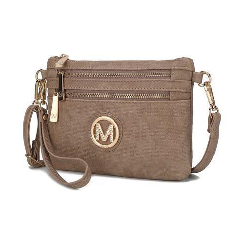 Load image into Gallery viewer, Roonie Milan “M” Signature Crossbody Wristlet
