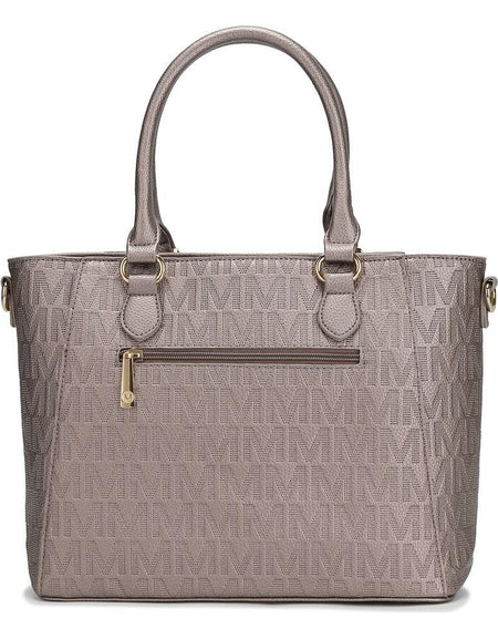 Cairo M Signature Satchel Handbag Vegan Leather Women
