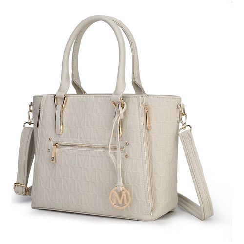 Cairo M Signature Satchel Handbag Vegan Leather Women