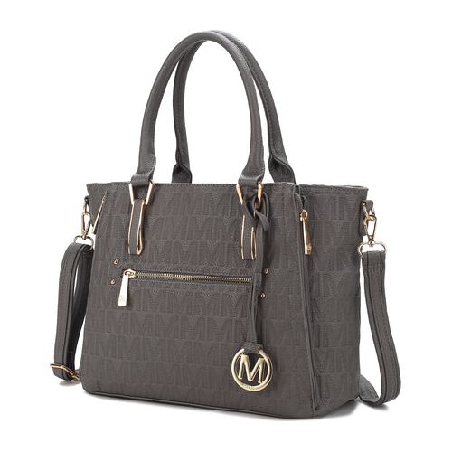 Cairo M Signature Satchel Handbag Vegan Leather Women