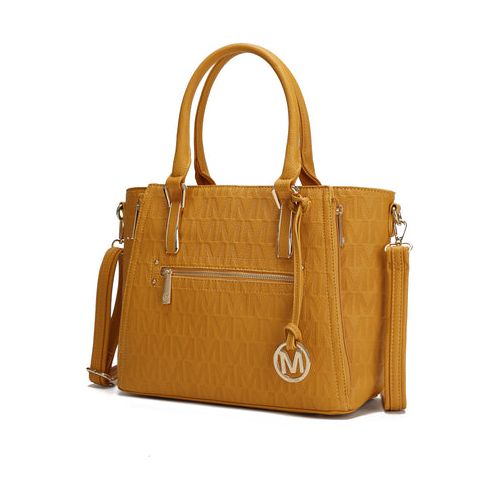 Cairo M Signature Satchel Handbag Vegan Leather Women