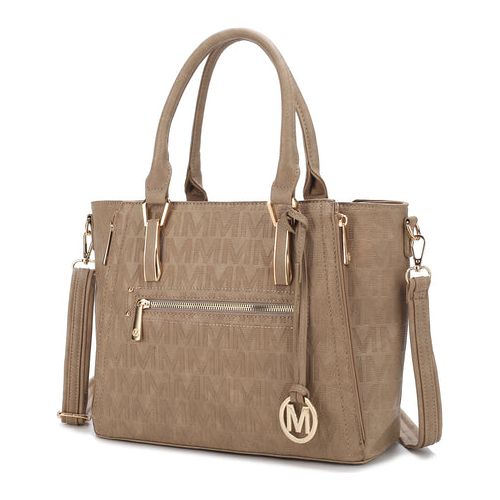 Cairo M Signature Satchel Handbag Vegan Leather Women